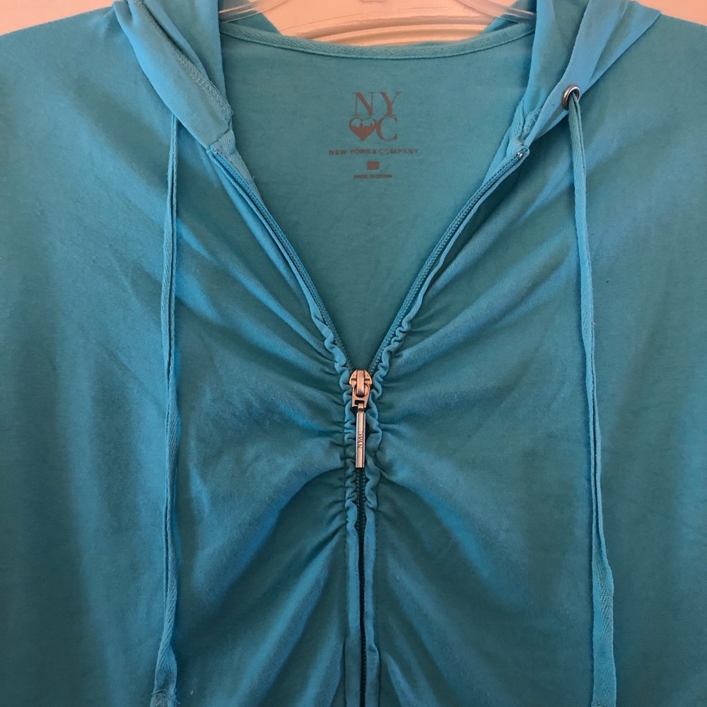 New York & Company Blue loungewear jacket - Picture 2 of 5
